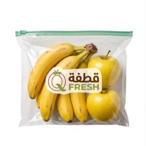 4قطع موز+2تفاح اصفر